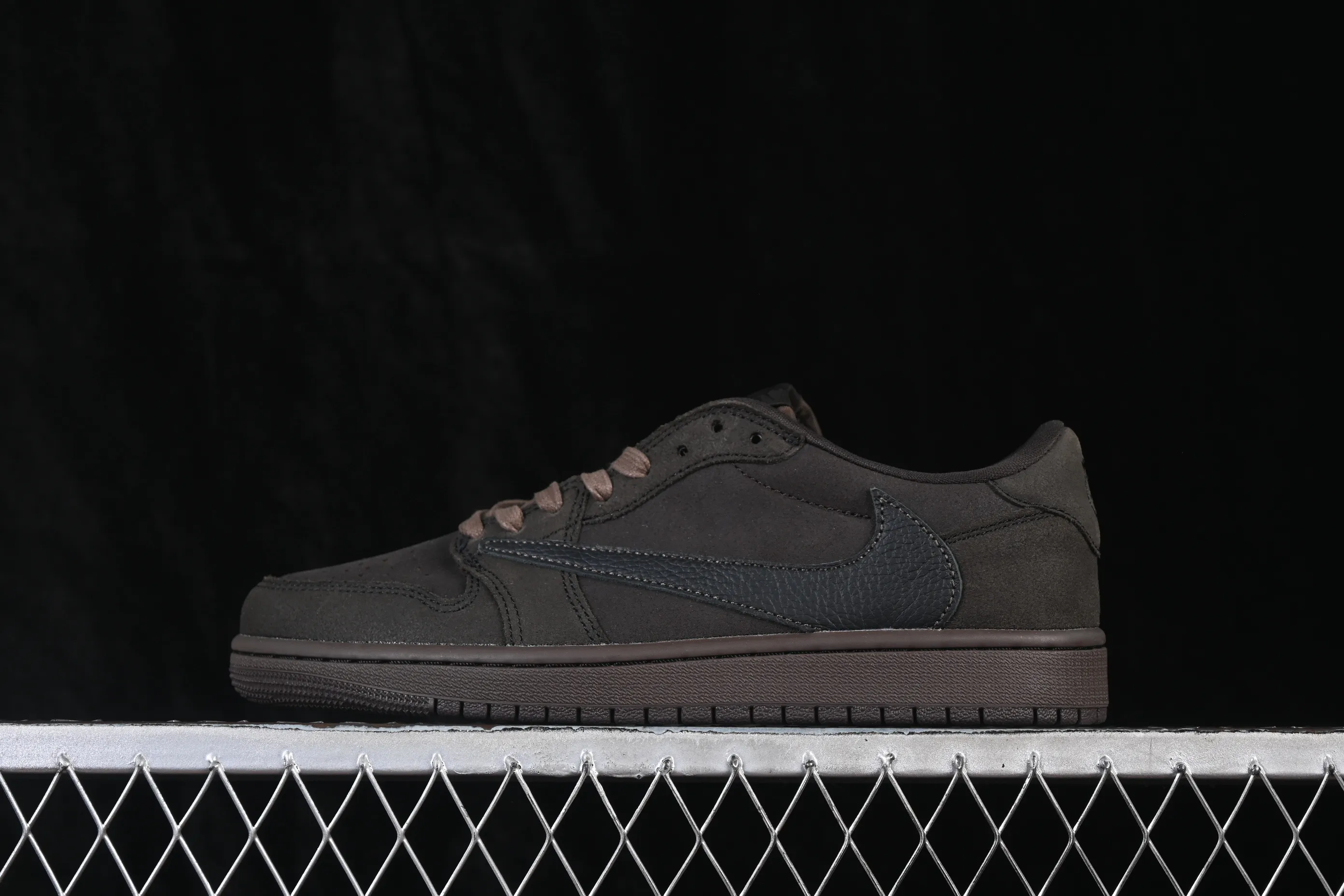 All categories Air Jordan Jordan series basketball shoes Air Jordan 1 Low ZG version Travis Scott x Air Jordan 1 Low OG AJ1 Joe 1 undercut low top full head layer DM7866-202
